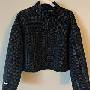 Nike dotted cropped quarter zip